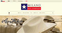 Desktop Screenshot of milanohats.com